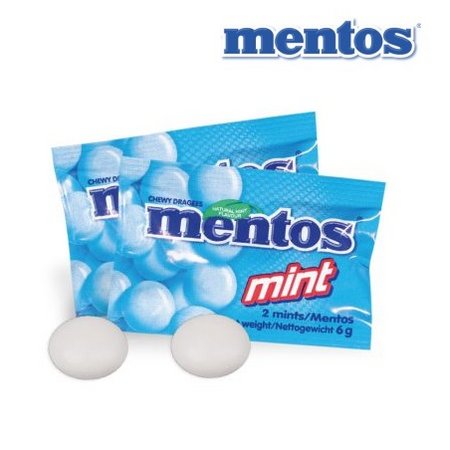 Füllvariante 3D Präsent Container Mentos Mint mit Logo