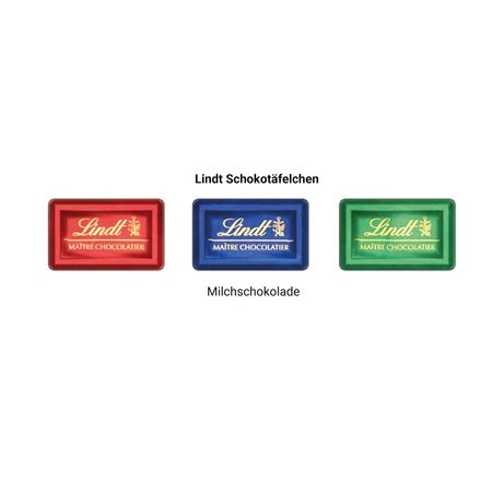 Premium Tisch Adventskalender Lindt mit Werbeartikel