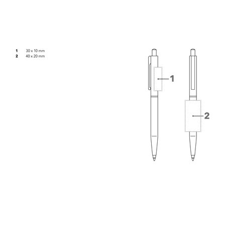Senator Kugelschreiber Point Polished Druckfläche für Logo