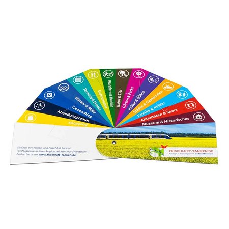 Werbe-Fächer mit Logo
