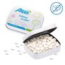 Klappdeckeldose 20g zuckerfreie Pfefferminzdragees bedruckt mit Logo