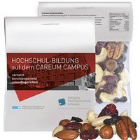 Premium Studentenfutter 15g Express mit Werbereiter mit Logo 
