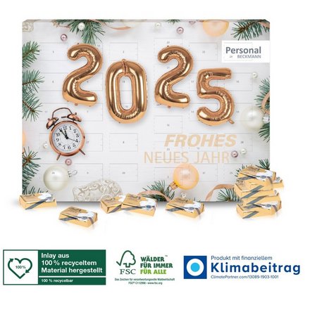 Variante Adventskalender mit 31 Türchen mit Logo