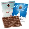 Schokoladentafel 60g im Werbe-Präsentkarton Weihnachten bedruckt mit Logo