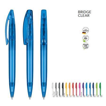 Senator Kugelschreiber Bridge Clear bedruckt mit eigenem Logo