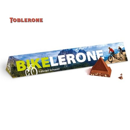 Toblerone 100g mit Werbeschuber und Logo