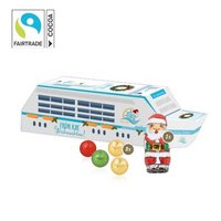 3D Präsent Schiff mit Fairtrade Schokolade mit Logo