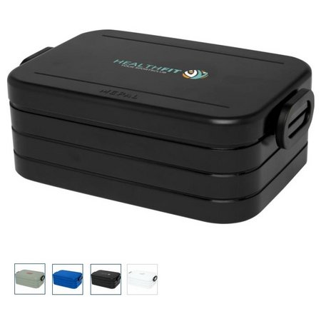 Schwarze Mepal Take-a-break 900 ml Lunchbox Midi mit Logo