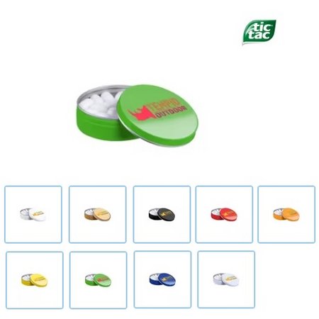 Runde Dose Tic-Tac mit eigenem Logo