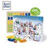 Adventskalender mit Ritter Sport Schokowürfel Inlay aus Papierfaser mit eigenem Logo