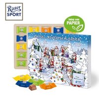 Adventskalender mit Ritter Sport Schokowürfel Inlay aus Papierfaser mit eigenem Logo