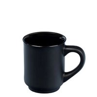 Glühweinbecher schwarz matt bdruckt mit eigenem Logo