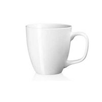 Porzellan Kaffeebecher Sambia 43cl in weiß mit Logo