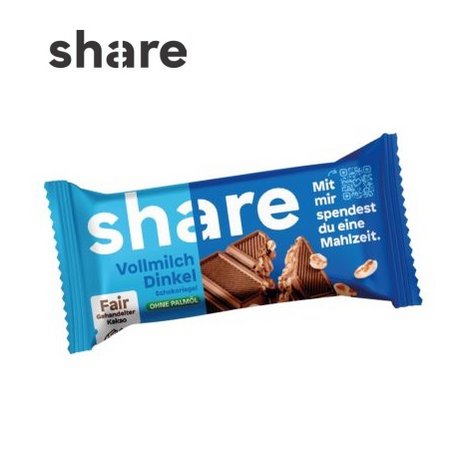 Inhalt Share Schokoriegel mit Logo