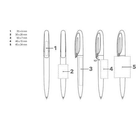 Senator Kugelschreiber Skeye BIO Druckfläche