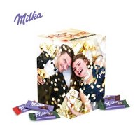 Adventskalender Cube XL Milka Schokolade mit Logo