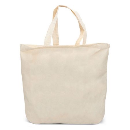 Baumwolltasche CADAQUES 60 x 48 x 15 cm mit Bodenfalte und langen Henkeln und eigenem Logo