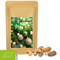 Bio Zimt-Mandel Vanille-Cashew Mix ca. 80g im Standbeutel Mini mit Logo
