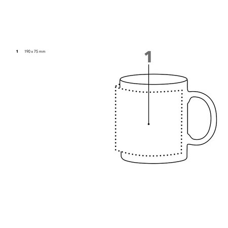 senator® Pics One Tasse mit Druckfläche