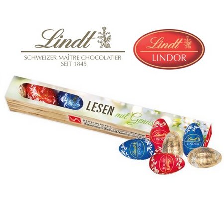 Eier Parade mit Lindt Schokolade mit eigenem Logo