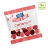 Vegane Fruchtgummis Rote Früchte in Maxi-Werbetüte ca. 25g bedruckt mit Logo