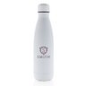 Weiße Einfarbige Vakuumisolierte Stainless Steel Flasche 500ml mit Logo