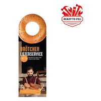 Werbeanhänger Kundengestelltes Füllgut mit Logo