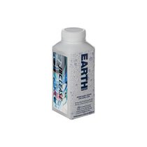 Blau-Weiße Papp-Flasche Earth Water 330ml bedruckt mit Logo
