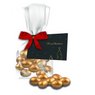 Goldene Salted Caramel Mandeln, ca. 30g, Express Flachbeutel mit Schleife mit Werbekarte