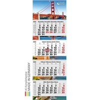 4-Monatskalender Quadro Wire-O 4 Bestseller mit Logo