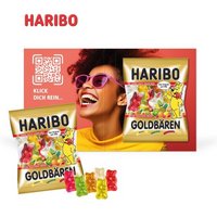Werbe-Klappkarte HARIBO Goldbären mit eigenem Logo