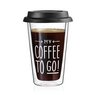 Coffee To Go Glas-Thermobecher 33cl mit Logo