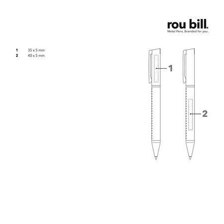 Senator Kugelschreiber Arctic Druckfläche für Logo