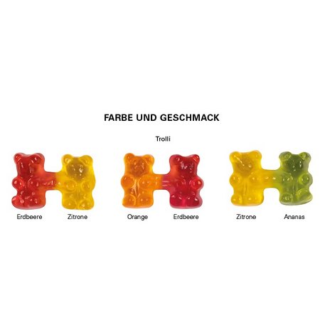 Inhalt Express Werbekarte Team Gummibärchen mit Logo