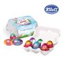 Schoko-Eier 6er mit Klett Schokolade mit Logo