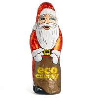 Schoko Weihnachtsmann individuell 15g mit Logo