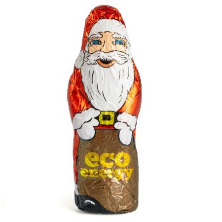 Schoko Weihnachtsmann individuell 15g mit Logo