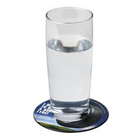 Brite-Mat® runder Untersetzer mit Reifenmaterial mit Logo