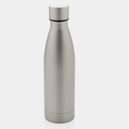 Graue RCS recycelte Stainless Steel Solid Vakuum-Flasche 500ml mit Logo