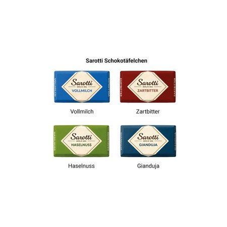 Premium Tisch Adventskalender Sarotti mit Werbeartikel