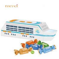 3D Präsent Schiff mit Merci Petits mit Logo