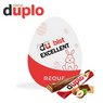 Werbekarte Osterei mit duplo mit Logo