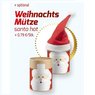 Weihnachtsmütze Pappdose Maxi