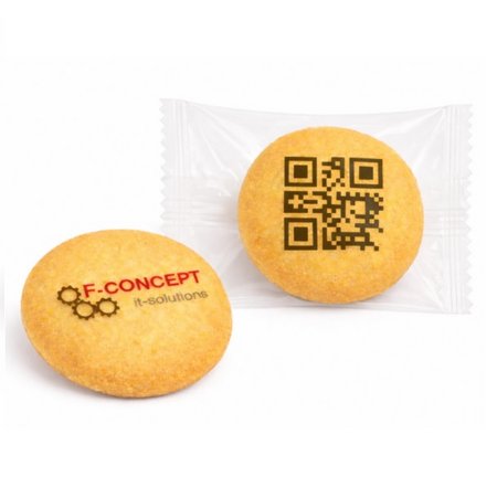 Butterkeks farbig bedruckt mit eigenem Logo