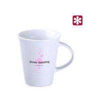 Porzellanbecher Real mit eigenem Logo bedruckt
