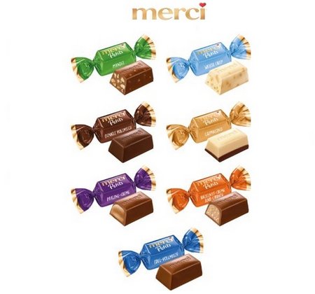 Füllvarianten Merci Petits Parade mit Logo