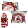 Lübecker Marzipan Weihnachtsmänner ca. 12g Weihnachtswerbekarte gefaltet mit Logo