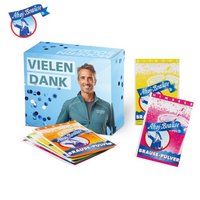 Werbebox mit Ahoj-Brause-Pulver mit Logo