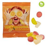 Fruchtgummi Vegane Exotic-Früchtchen in Werbetütchen 20g mit Logo