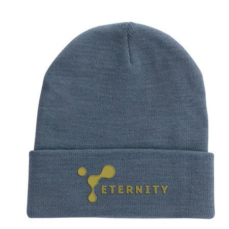 Sage blue Impact Polylana® Beanie mit AWARE™ Tracer mit Logo